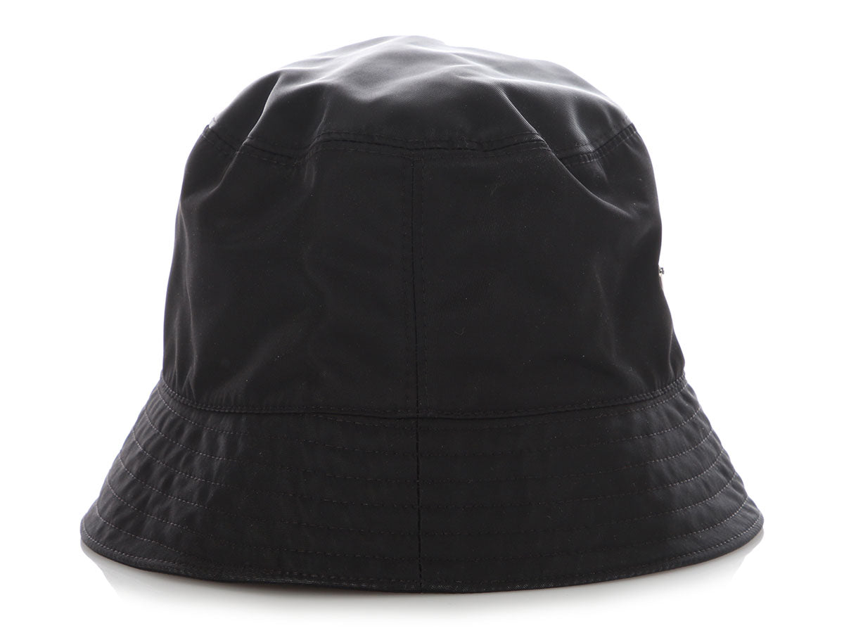 Prada Black Re-Nylon Bucket Hat