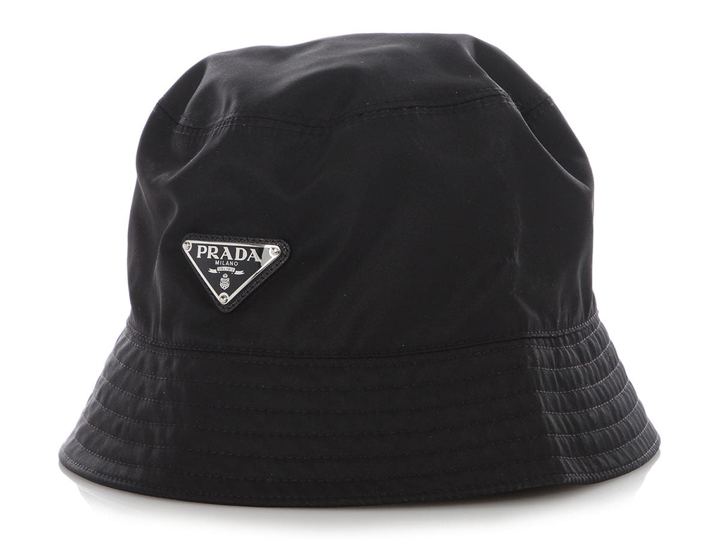Prada Black Re-Nylon Bucket Hat