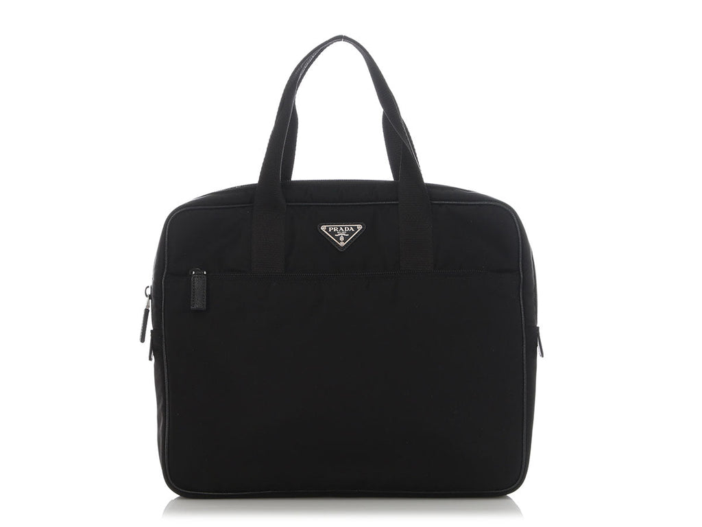 Prada Small Black Nylon Briefcase