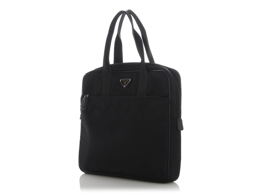 Prada Small Black Nylon Briefcase