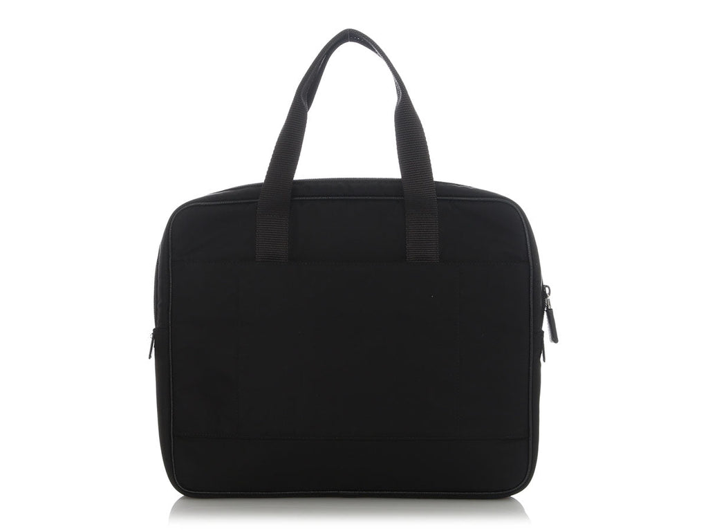 Prada Small Black Nylon Briefcase