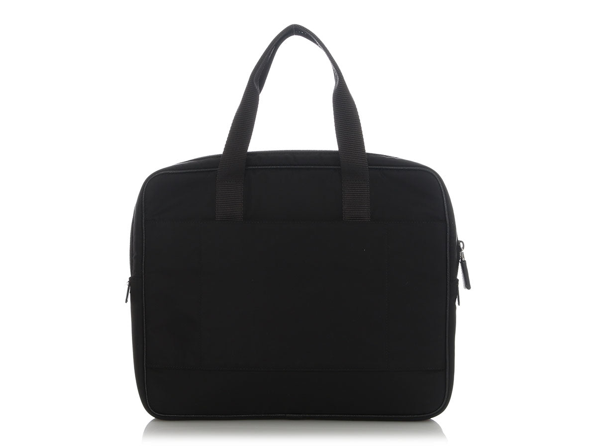Prada Small Black Nylon Briefcase