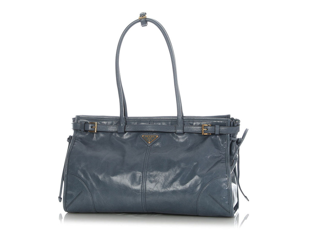 Prada Large Air Force Blue Bonnie Bag