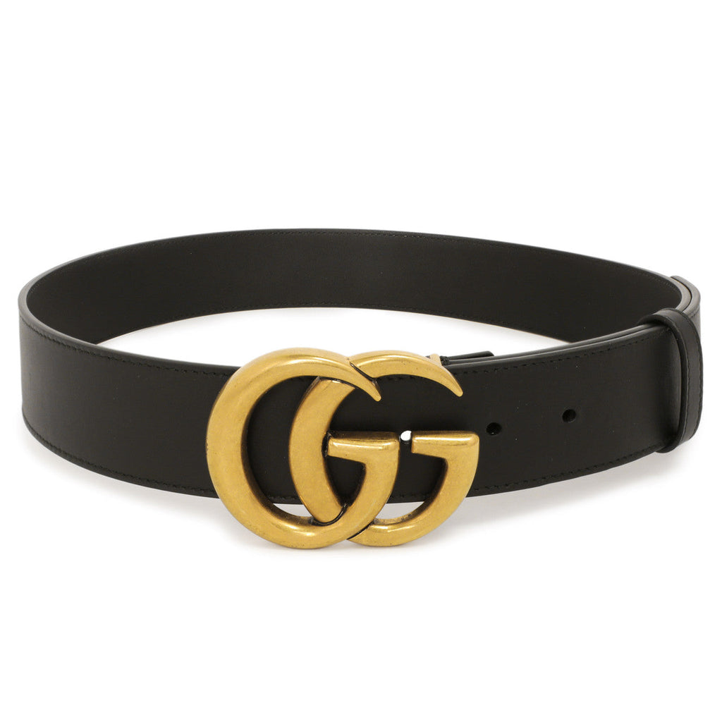 Gucci Black Calfskin Double G  40mm Belt
