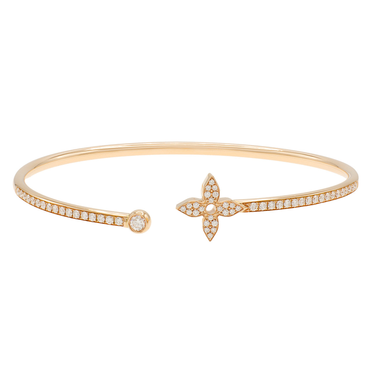 Louis Vuitton 18K Pink Gold Diamond Idylle Blossom Twist Bracelet