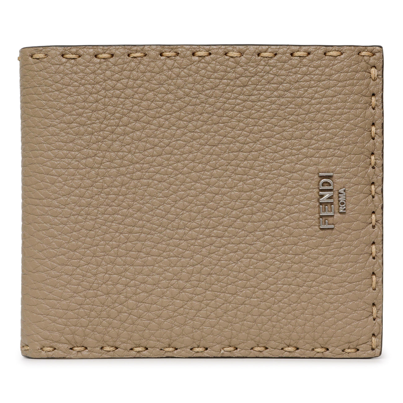 Fendi Taupe Selleria Bifold Wallet