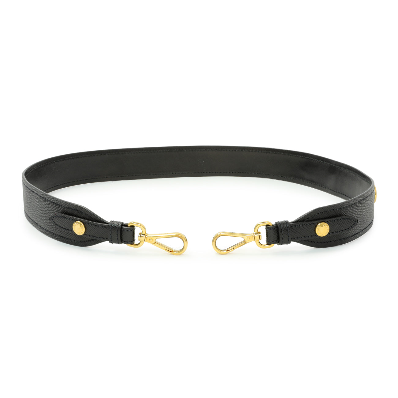 Prada Black Saffiano Cuir Calfskin Shoulder Strap