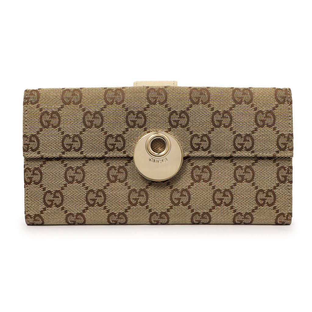 Gucci Monogram Eclipse Continental Wallet