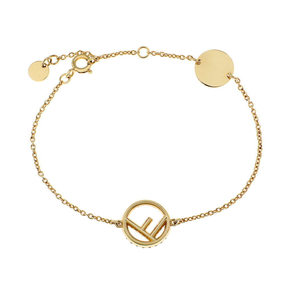 Fendi Black Crystal F Is Fendi Bracelet