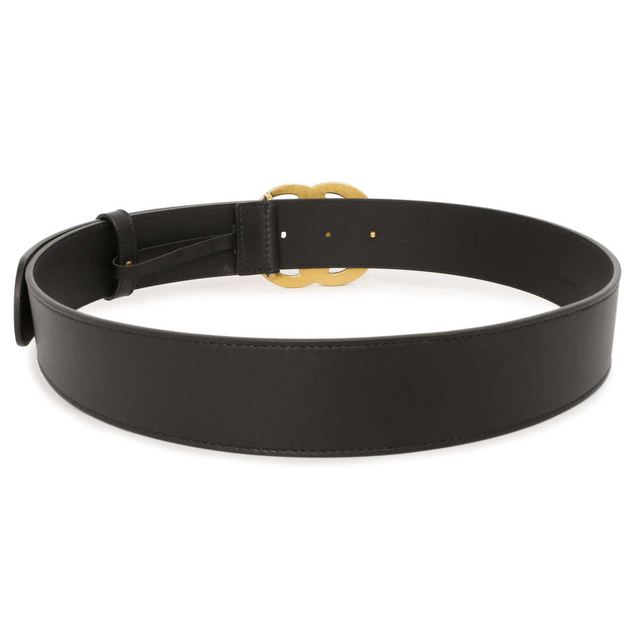 Gucci Black Calfskin Double G  40mm Belt