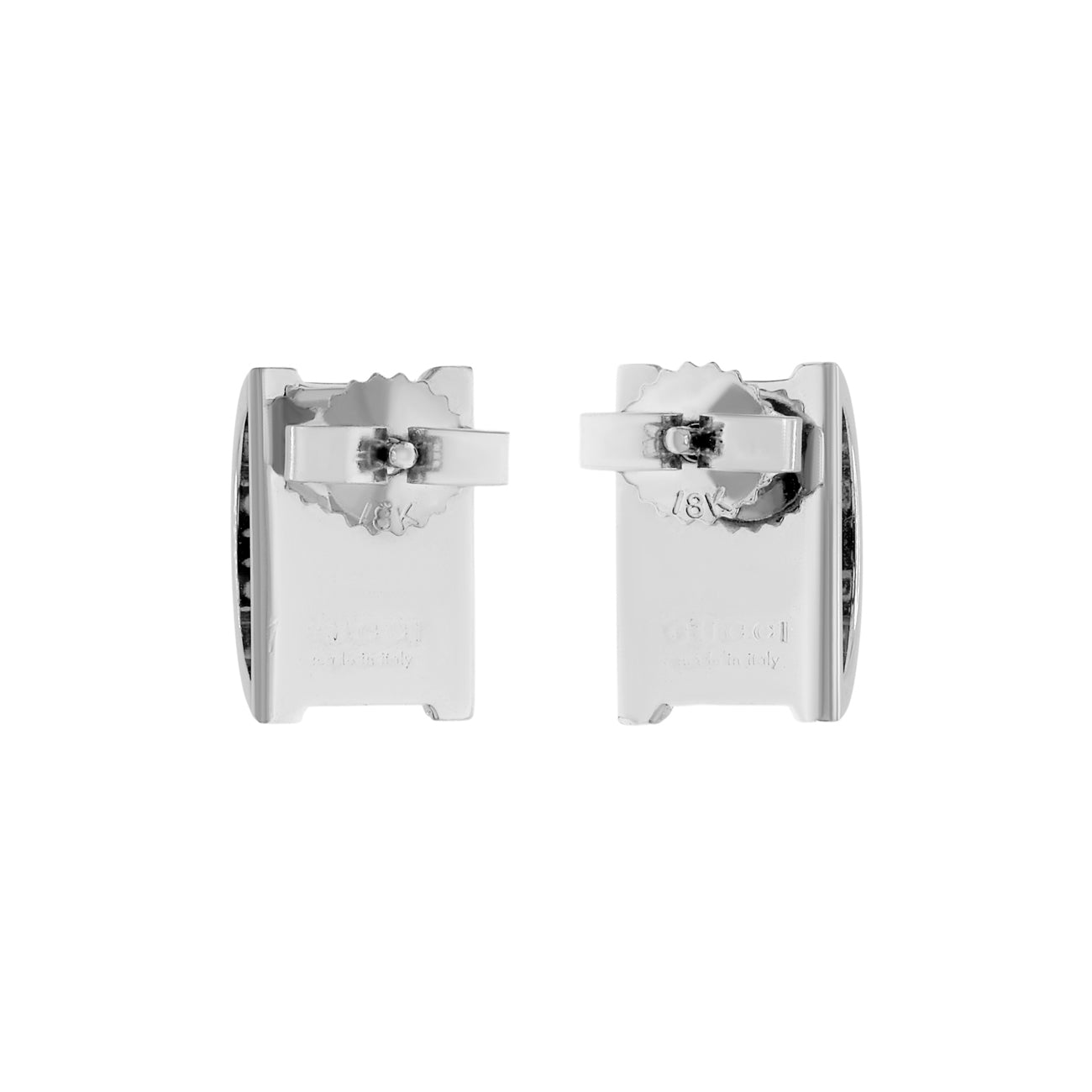 Gucci 18K White Gold Icon Twirl Earrings