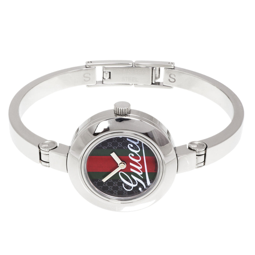 Gucci 105 Stainless Steel Bangle Ladies Watch