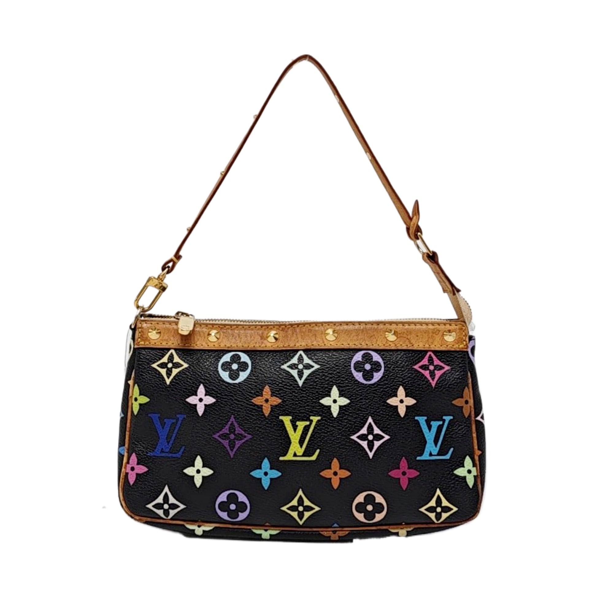 Louis Vuitton x Takashi Murakami Pochette Accessoire Black Multicolor