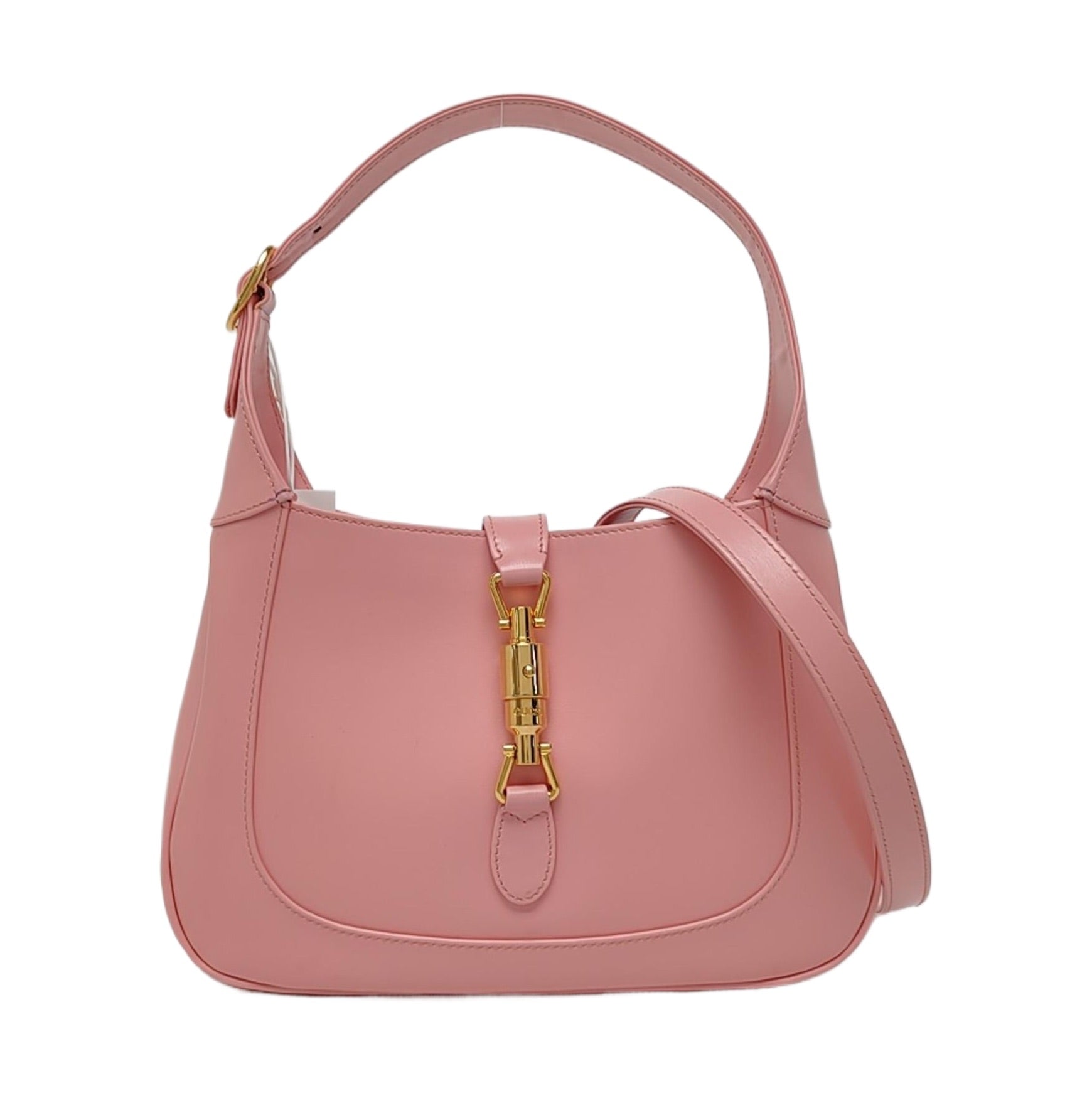 Gucci Jackie 1961 Small Pink Leather Bag with Adjustable Strap