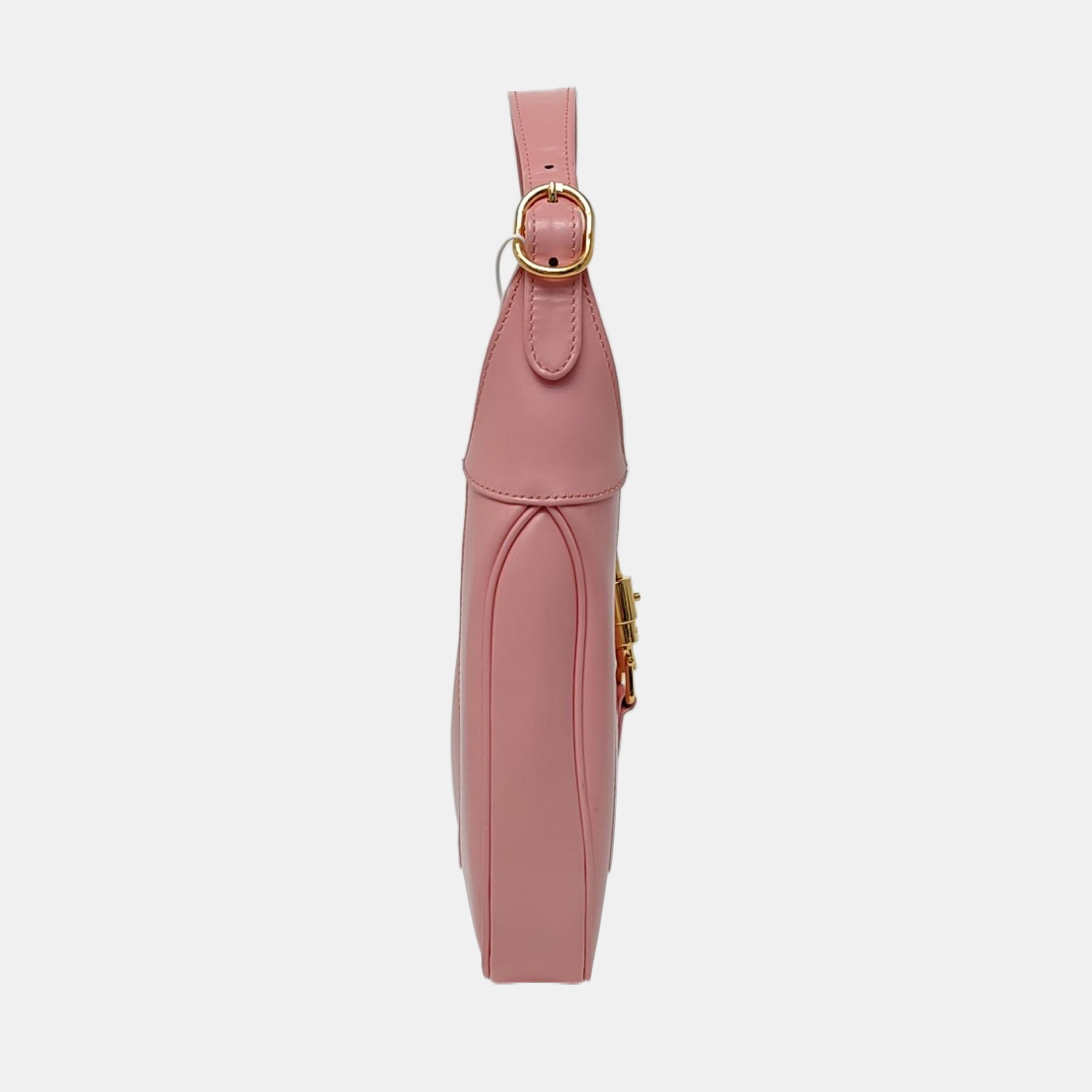 Gucci Jackie 1961 Small Pink Leather Bag with Adjustable Strap