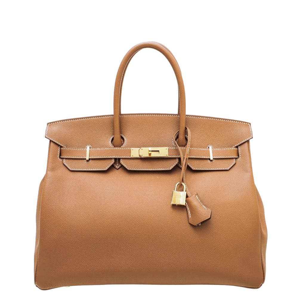 Hermes Gold Birkin 35 Bag