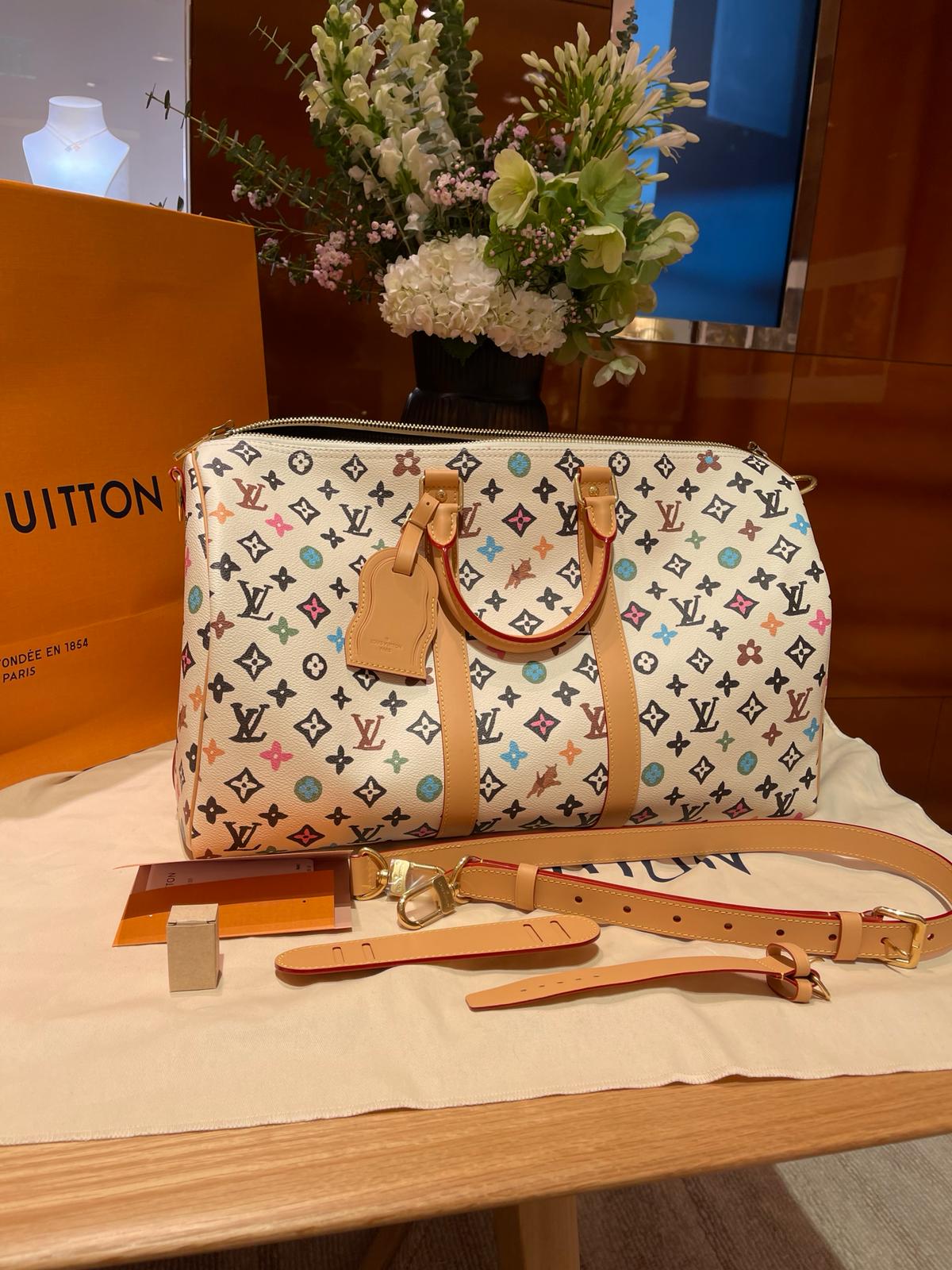 Sold Louis Vuitton Tyler The Creator Sellout Keepall Bandouliere 45 Multicolor White