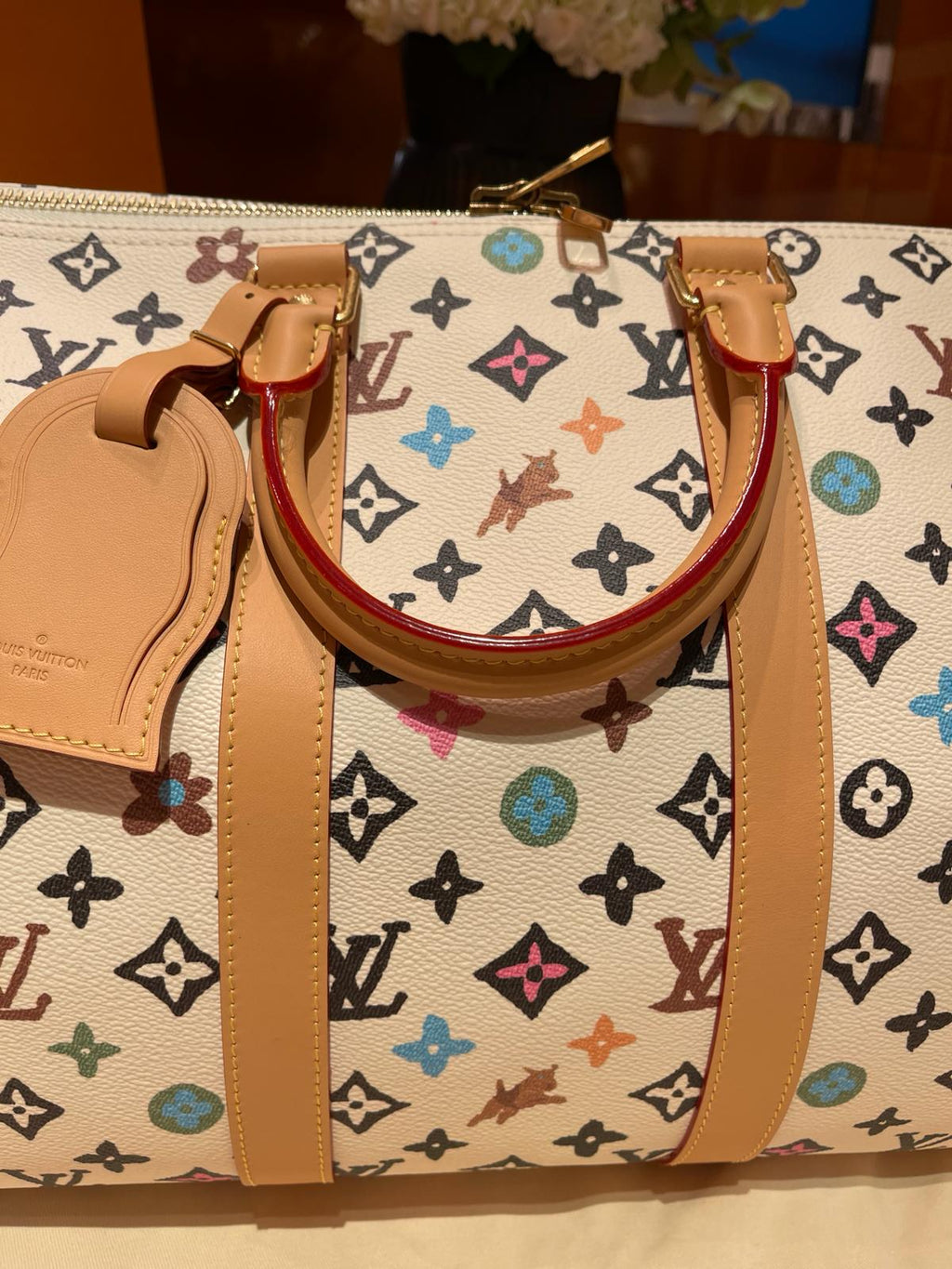 Sold Louis Vuitton Tyler The Creator Sellout Keepall Bandouliere 45 Multicolor White