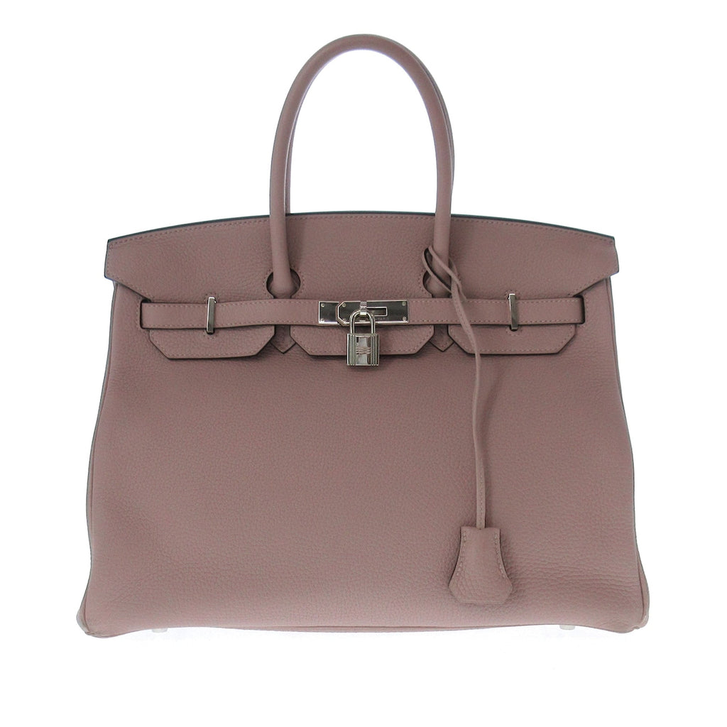 Hermes Clemence Birkin Retourne 35 Handbag