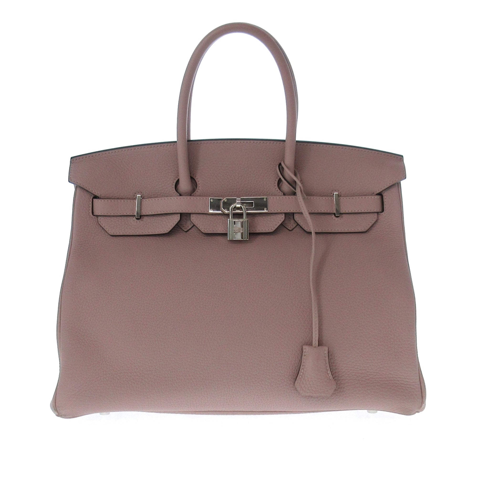 Hermes Clemence Birkin Retourne 35 Handbag