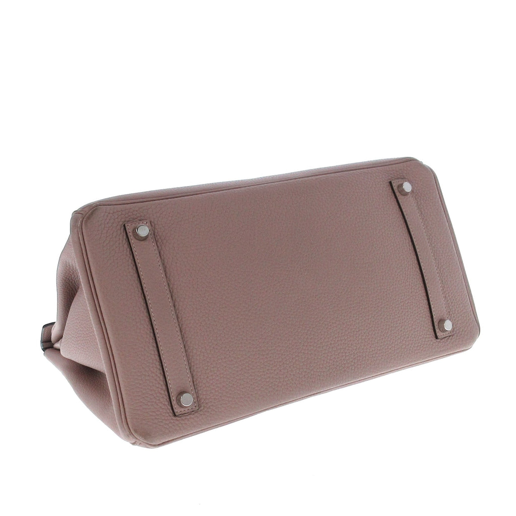 Hermes Clemence Birkin Retourne 35 Handbag