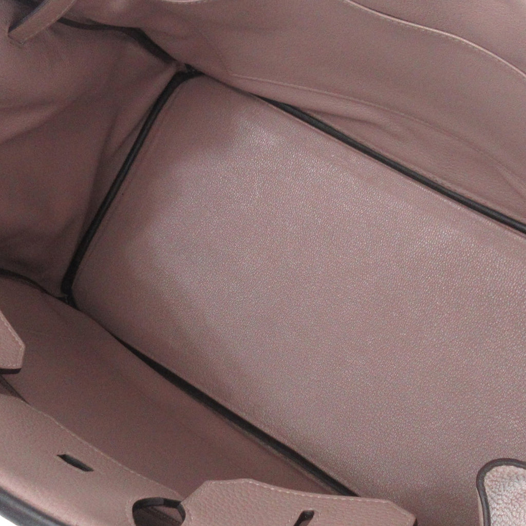 Hermes Clemence Birkin Retourne 35 Handbag