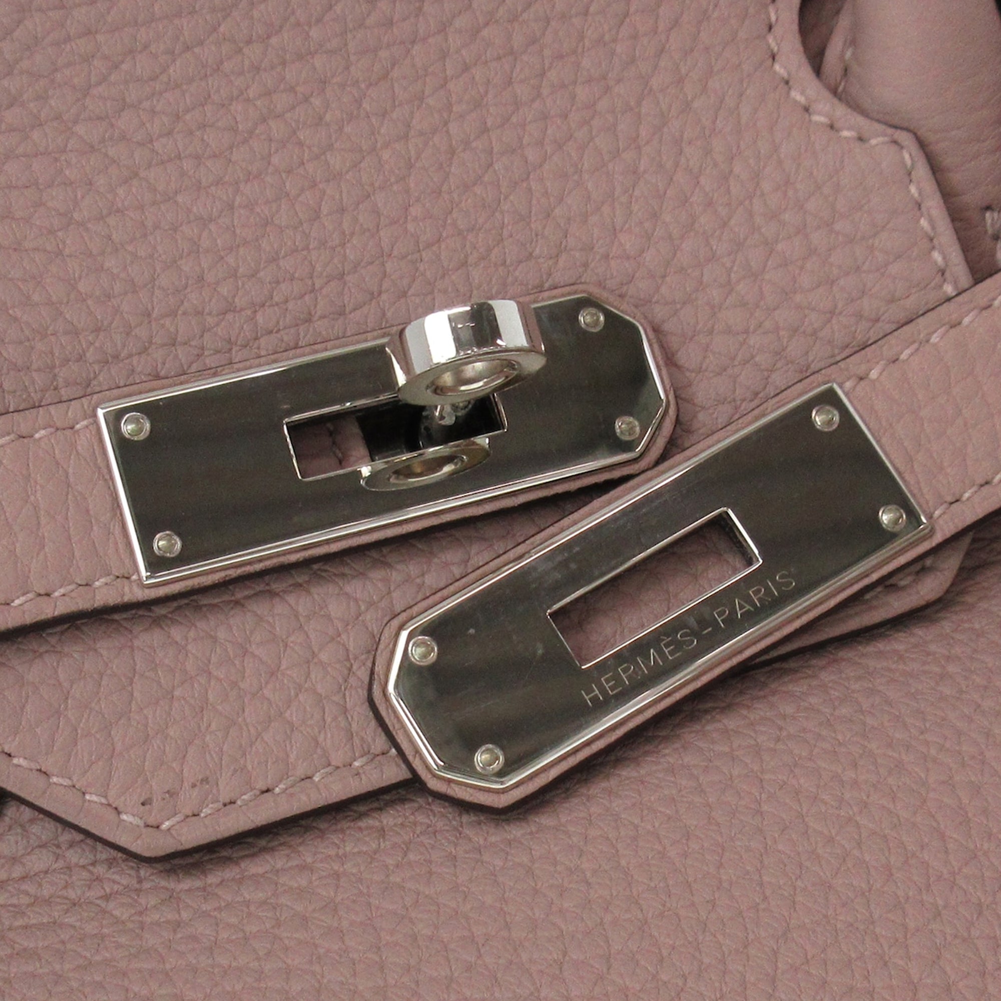 Hermes Clemence Birkin Retourne 35 Handbag