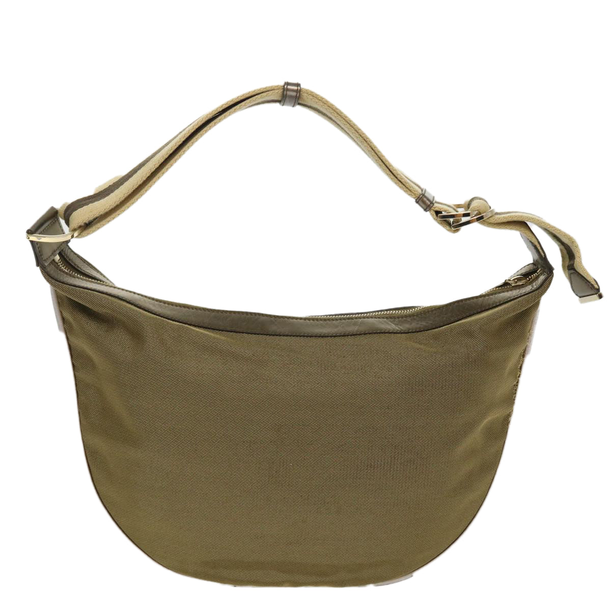 GUCCI Sherry Line Shoulder Bag Canvas Gold ac1764