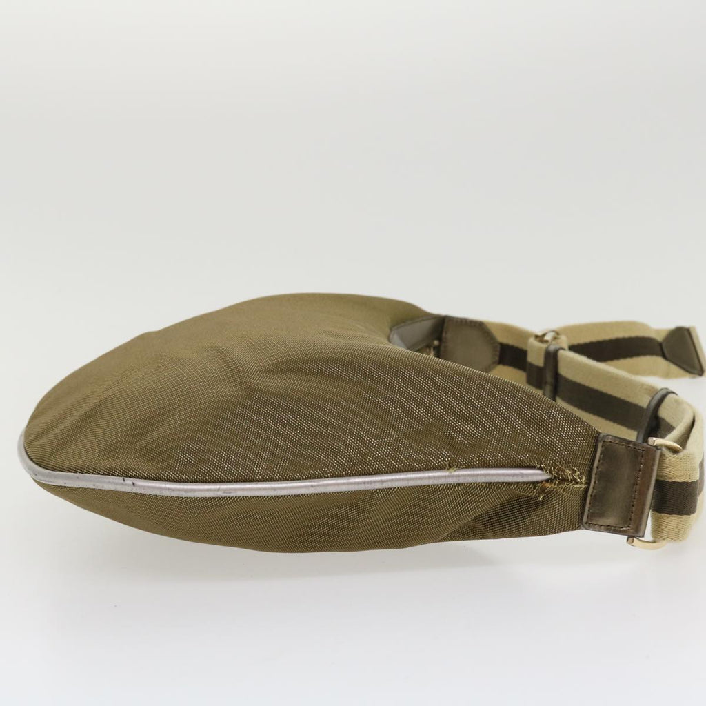 GUCCI Sherry Line Shoulder Bag Canvas Gold ac1764