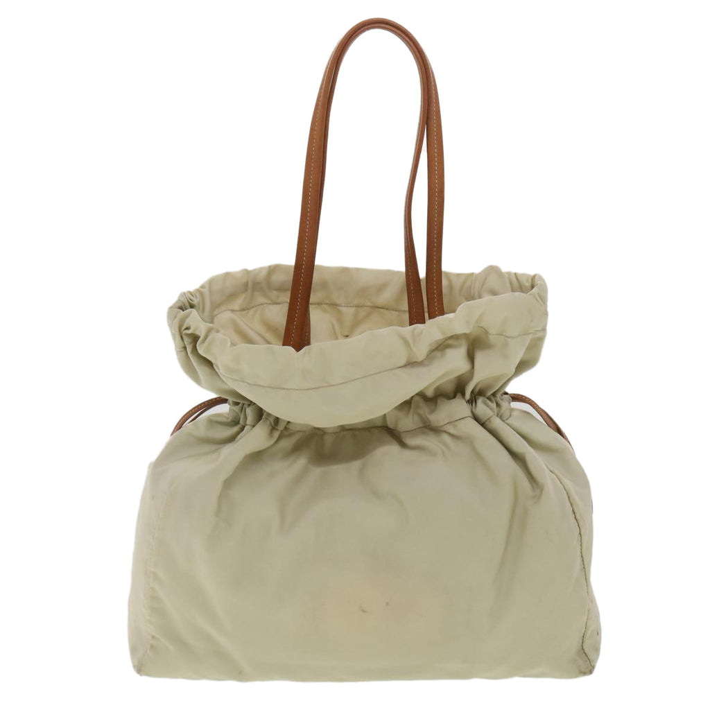 PRADA Shoulder Bag Nylon Beige ac1841
