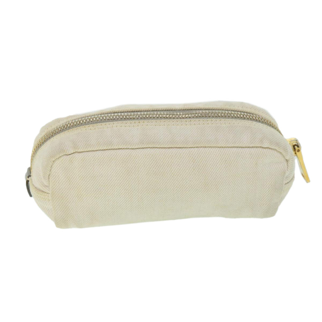 PRADA Pouch Canvas White ac2316