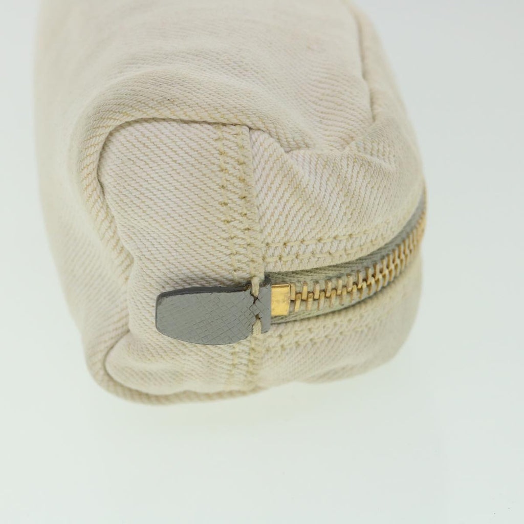 PRADA Pouch Canvas White ac2316