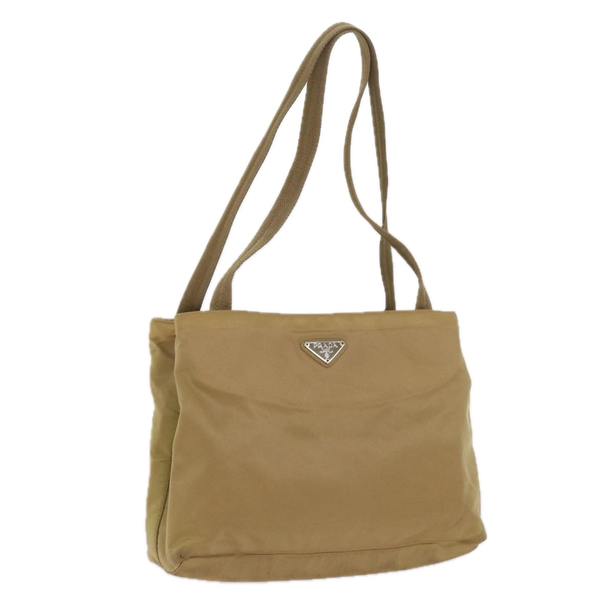 PRADA Shoulder Bag Nylon Beige ac2724