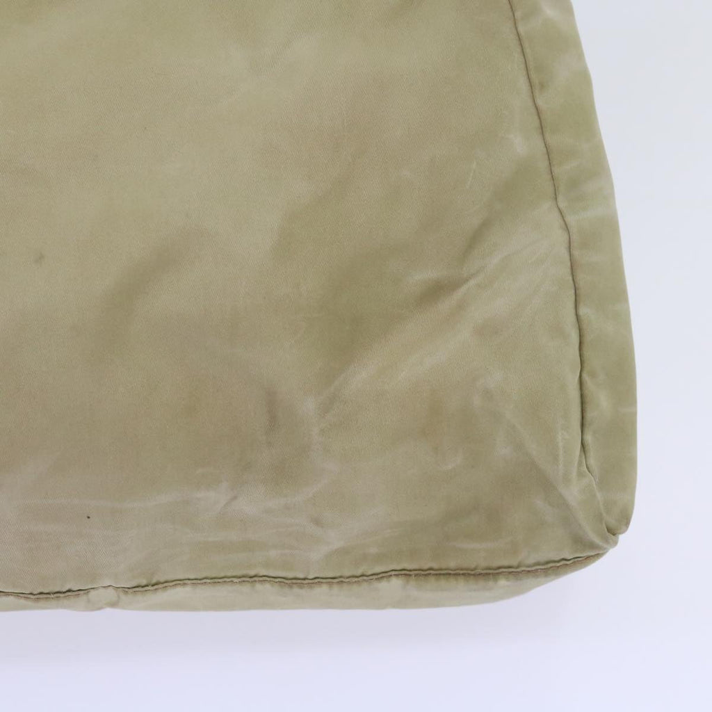 PRADA Hand Bag Nylon Beige ac2748