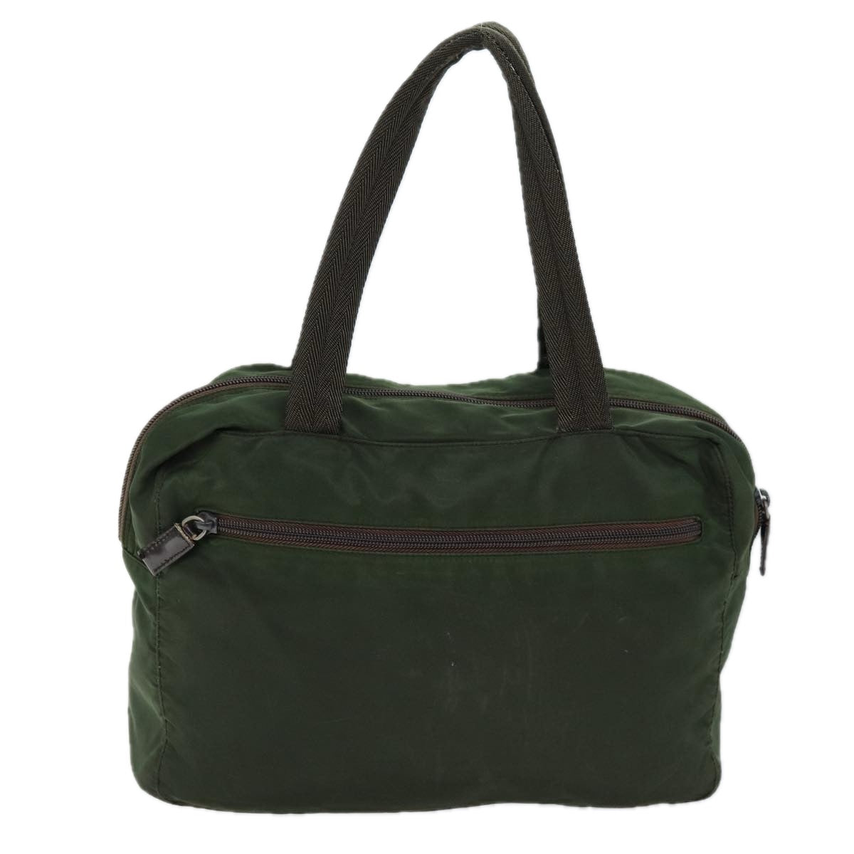 PRADA Hand Bag Nylon Khaki ac2986