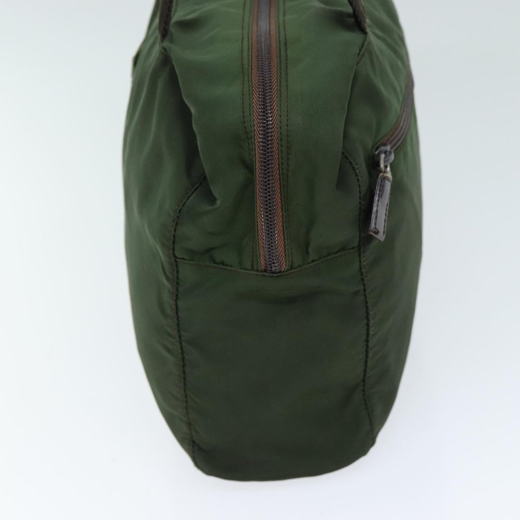 PRADA Hand Bag Nylon Khaki ac2986