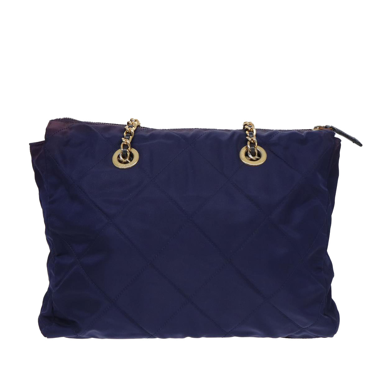 PRADA Chain Shoulder Bag Nylon Purple ac3138