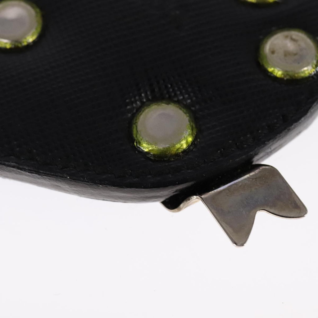 PRADA Key Ring Leather Black ac3522