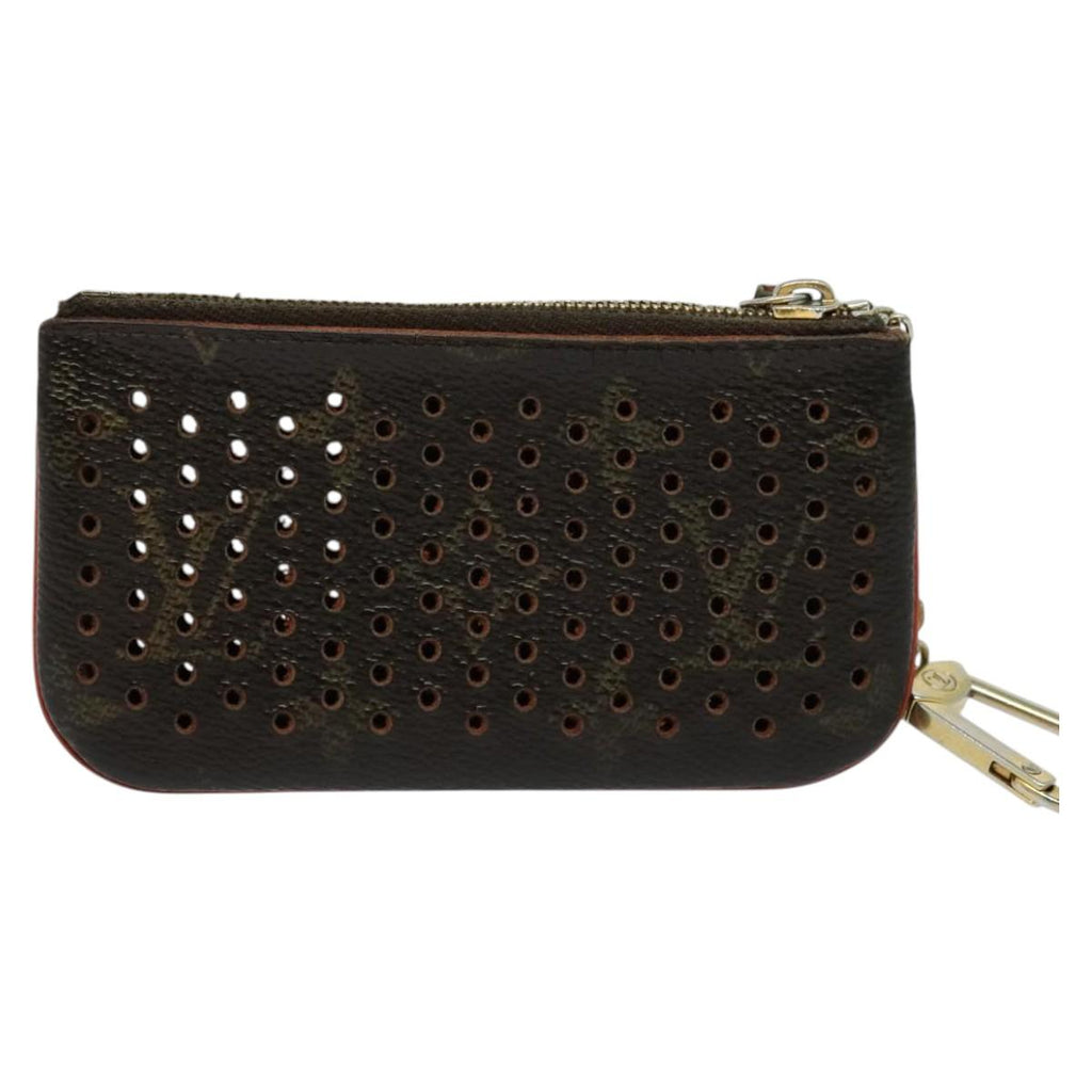 LOUIS VUITTON Monogram Perfo Pochette Cles Coin Purse Orange M95222 ac3778