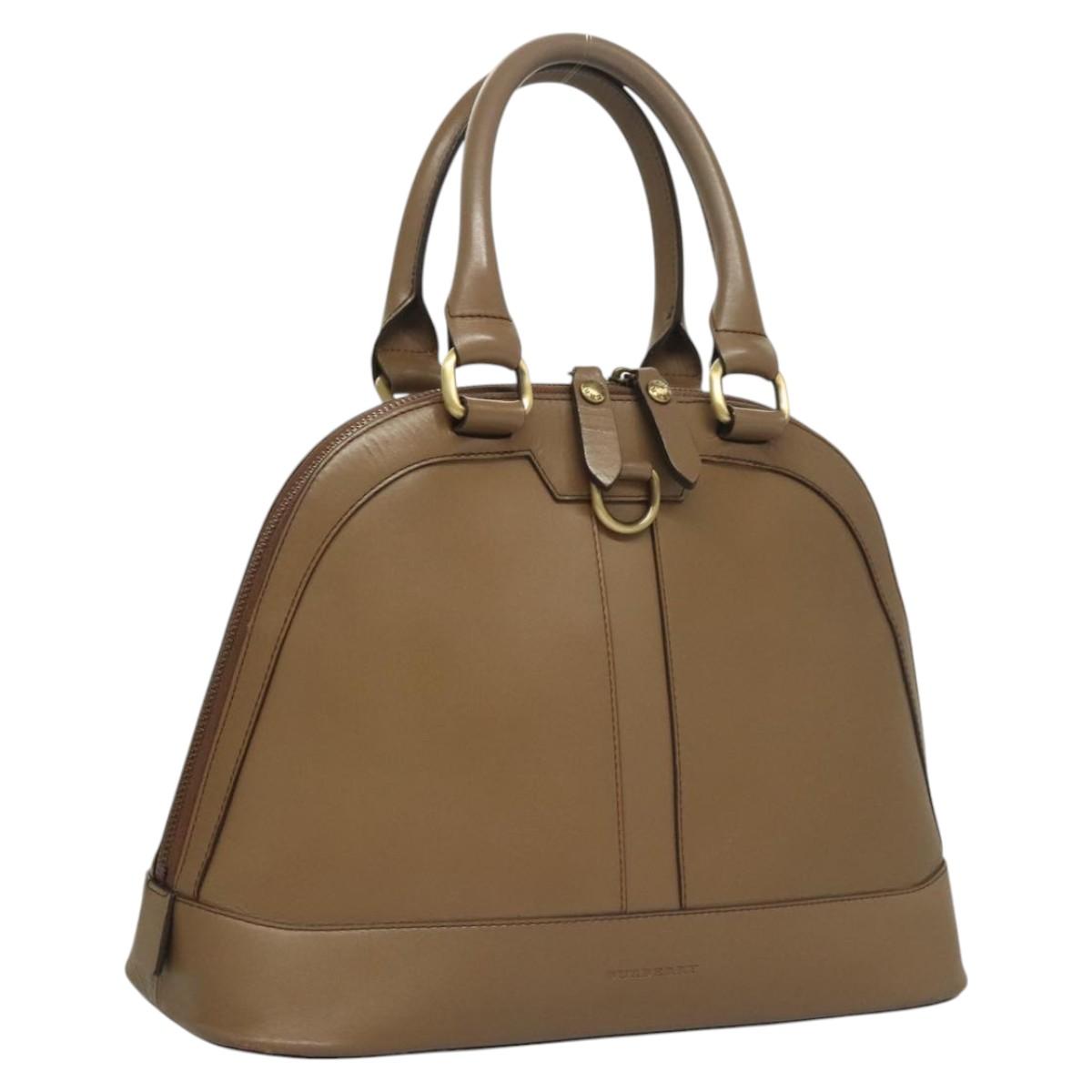 BURBERRY Hand Bag Leather Brown ac3784