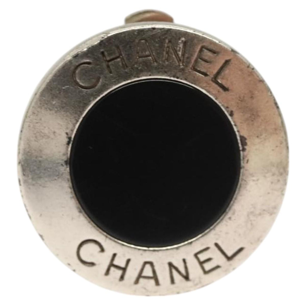 CHANEL Earring metal Silver CC ac3797