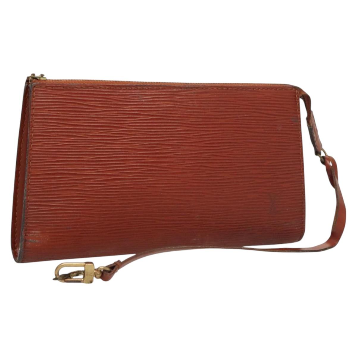 LOUIS VUITTON Epi Pochette Accessoires Pouch Vintage Brown M52953 LV ac3810