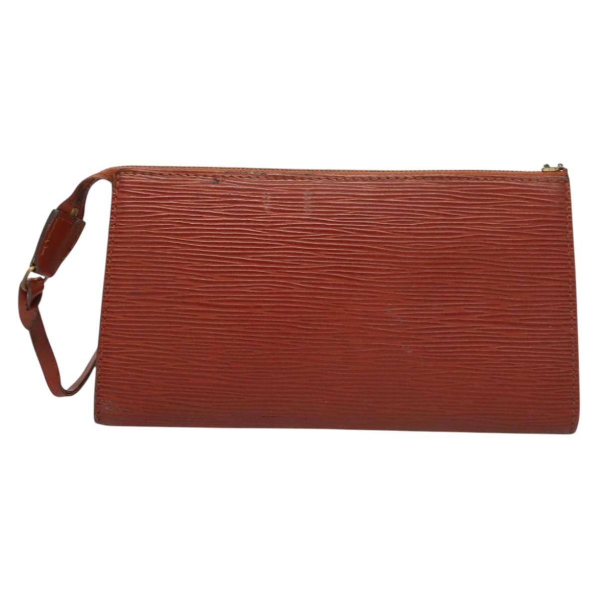 LOUIS VUITTON Epi Pochette Accessoires Pouch Vintage Brown M52953 LV ac3810