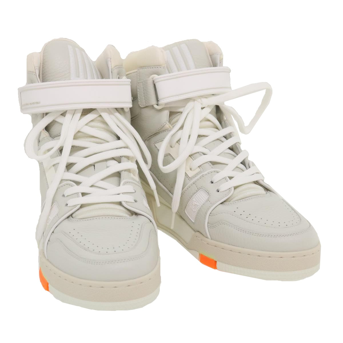 LOUIS VUITTON Trainer sneakers Leather High cut White 1A5A0D LV ak173A
