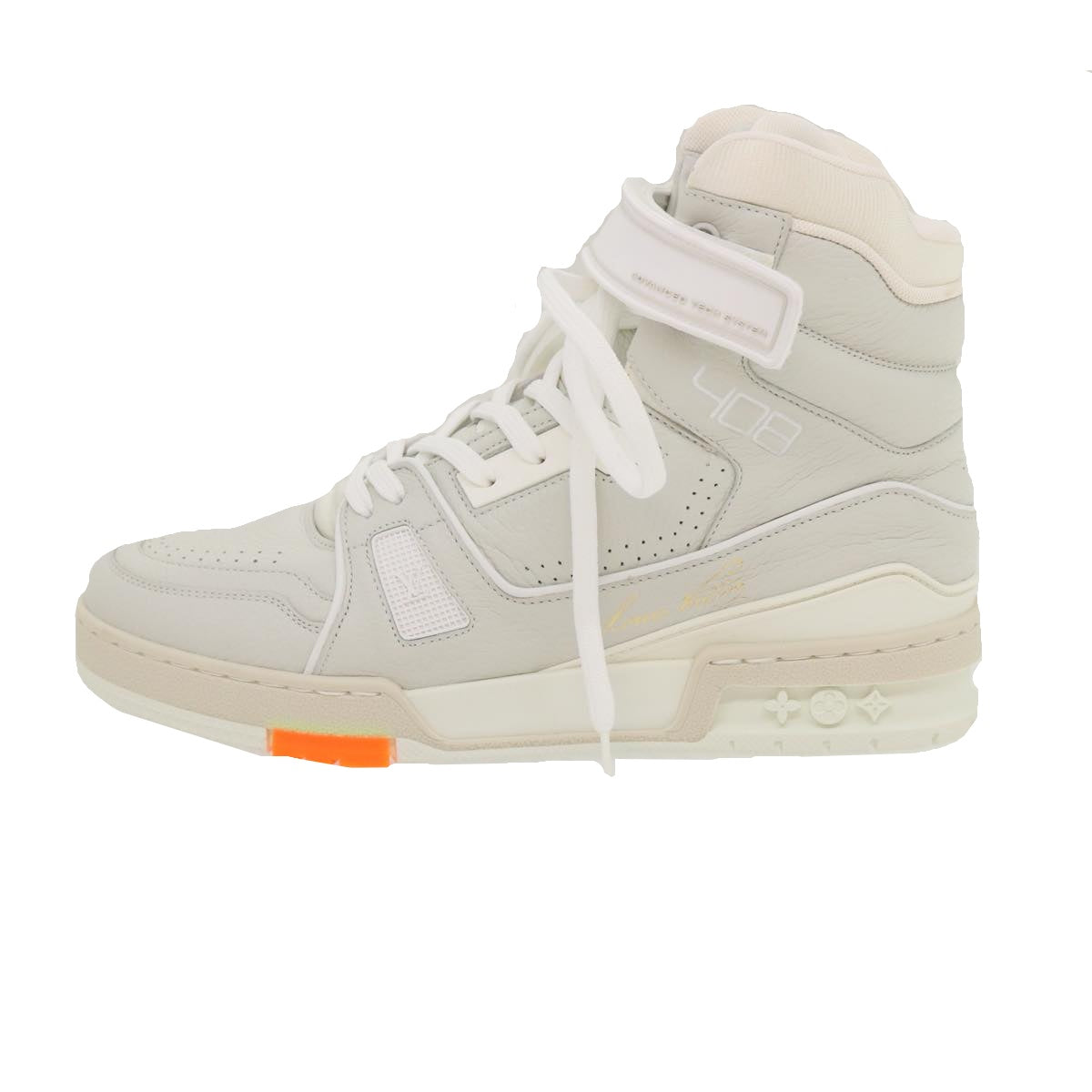 LOUIS VUITTON Trainer sneakers Leather High cut White 1A5A0D LV ak173A