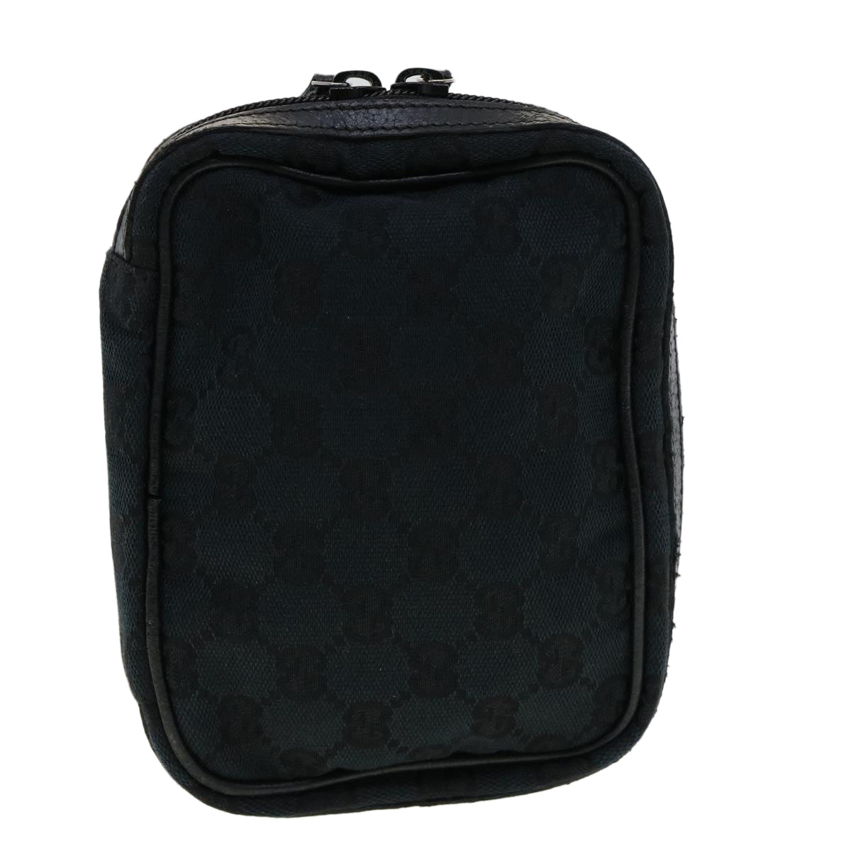 GUCCI GG Canvas Pouch 2Set Black Beige am3271