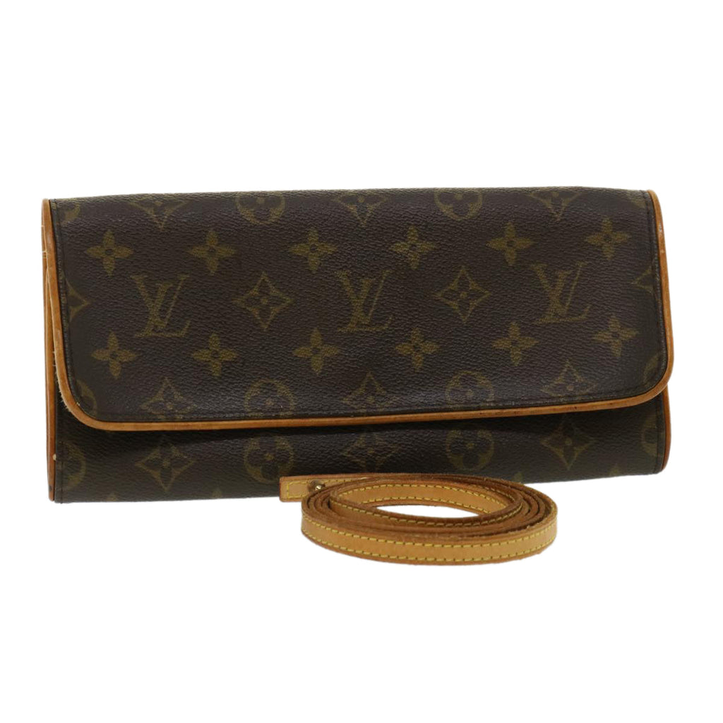 LOUIS VUITTON Monogram Pochette Twin GM Shoulder Bag M51852 LV am3387
