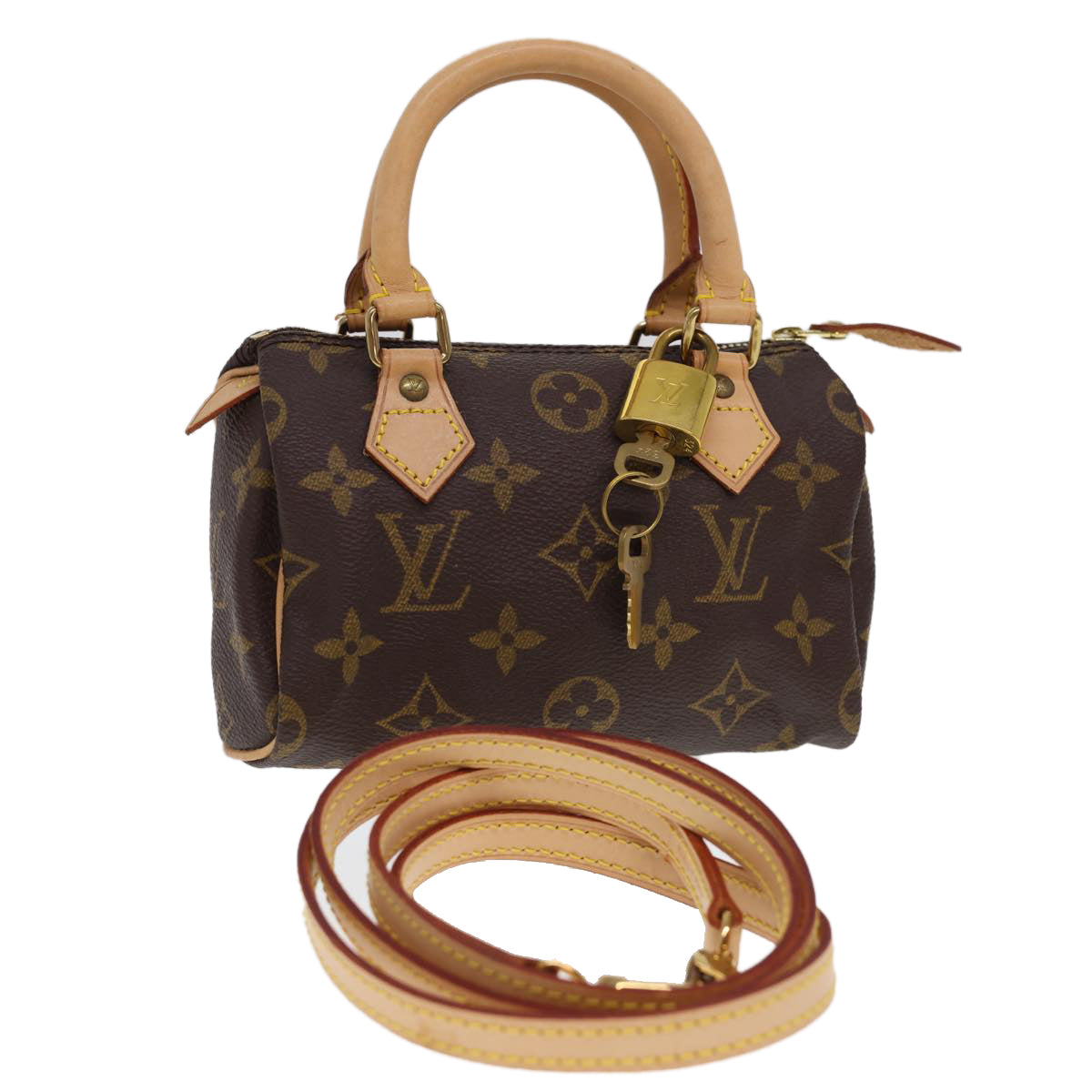 LOUIS VUITTON Monogram Mini Speedy Hand Bag M41534 LV am4166V