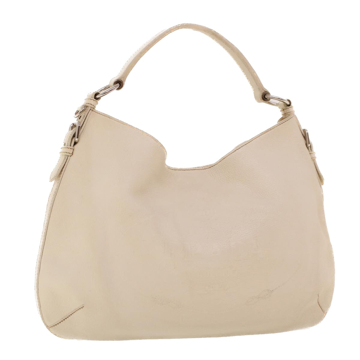 PRADA Shoulder Bag Leather White am4394