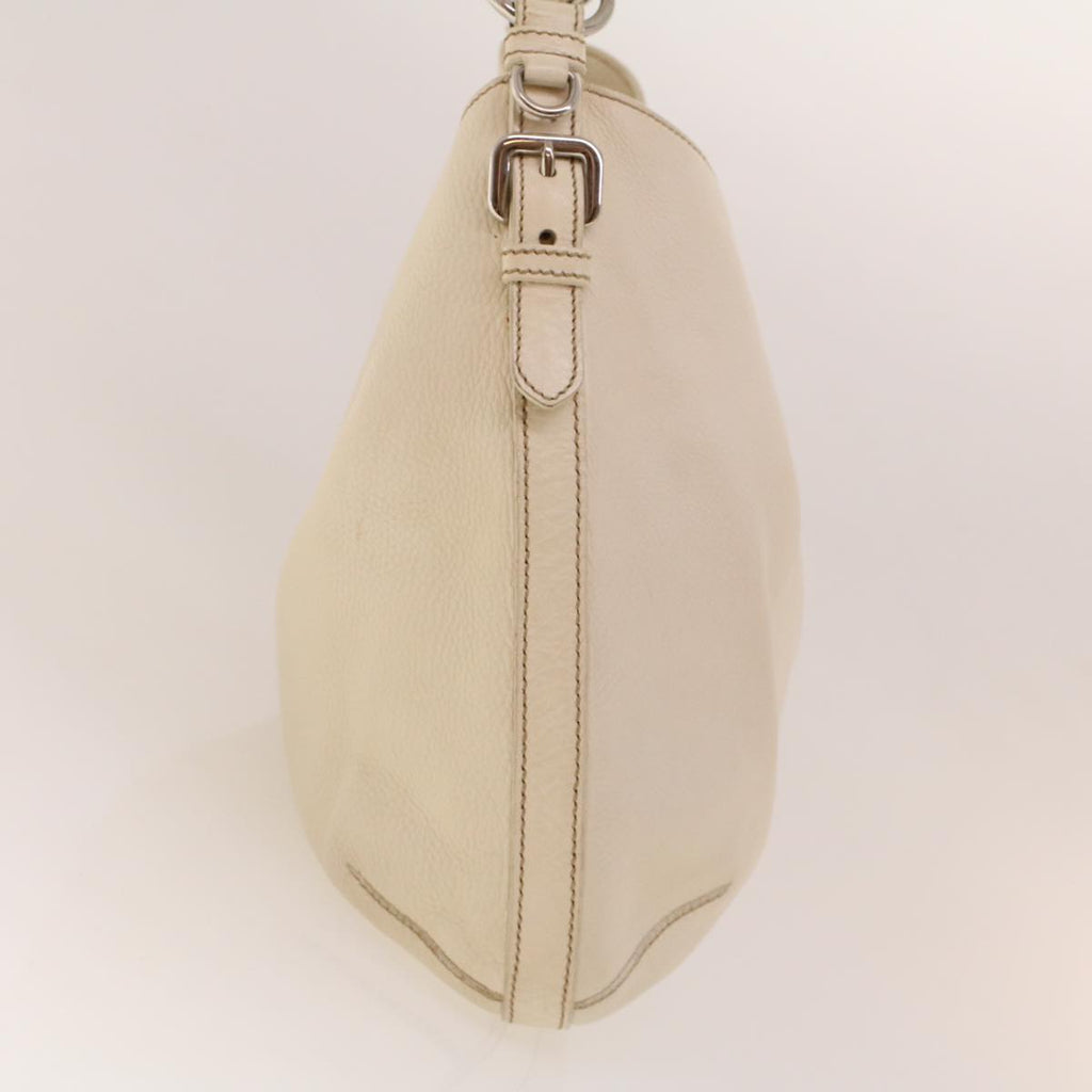 PRADA Shoulder Bag Leather White am4394